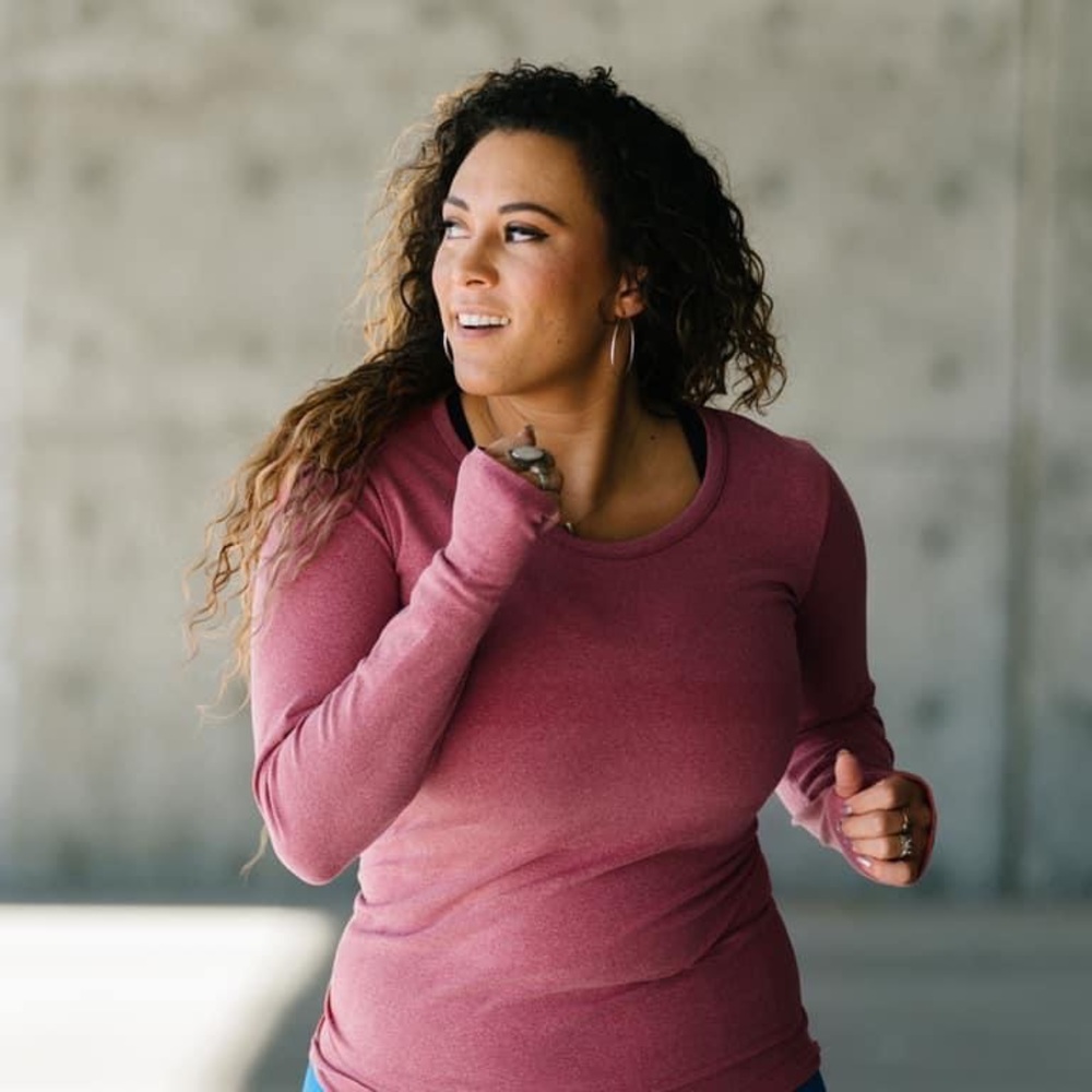 Red Heather Performance Long Sleeve